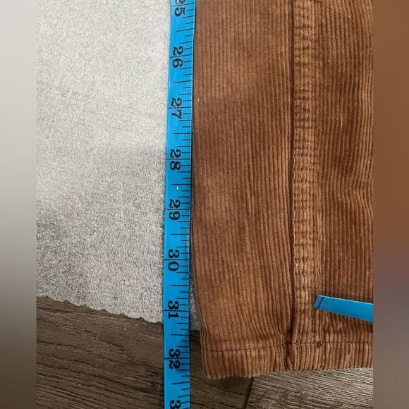 [S/Ins32”]J.Galt Brown Corduroy High Rise Wide Leg Straight Cargo Pants Women - Picture 5 of 7